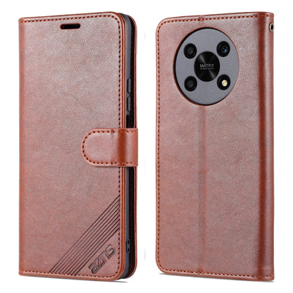 For Honor X30 AZNS Sheepskin Texture Flip Leather Phone Case(Brown) - Honor Cases by AZNS | Online Shopping UK | buy2fix