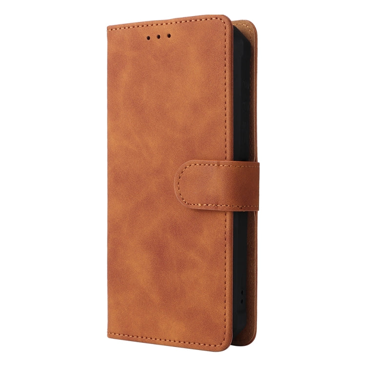 For Ulefone Armor 8 Skin Feel Magnetic Buckle Calf Texture Leather Phone Case(Brown) - Ulefone Cases by buy2fix | Online Shopping UK | buy2fix