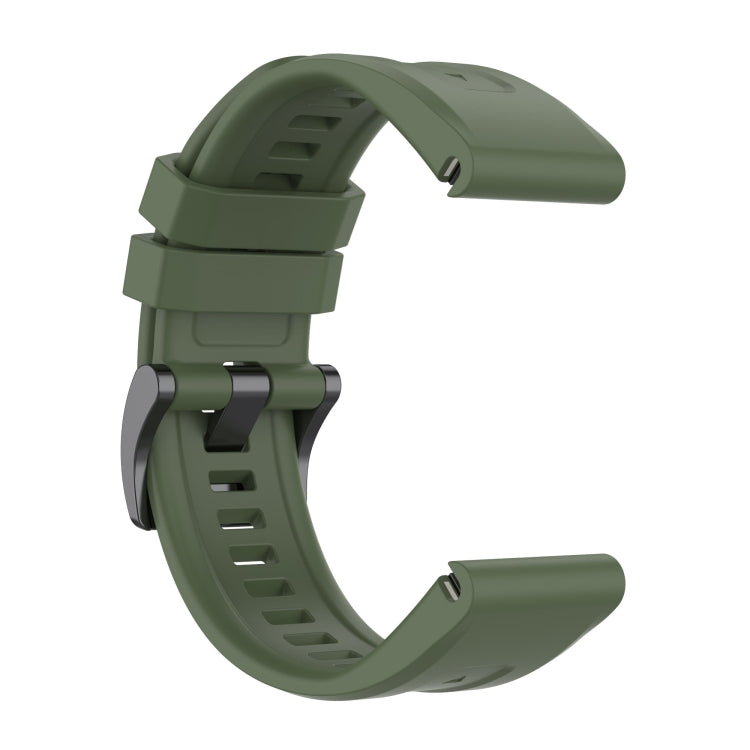 For Garmin Fenix 7S Quick Release Silicone Watch Band(Army Green) - Watch Bands by buy2fix | Online Shopping UK | buy2fix