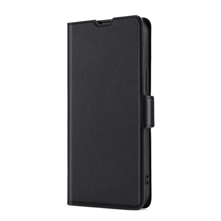 For Blackview A70 Ultra-thin Voltage Side Buckle PU + TPU Leather Phone Case(Black) - More Brand by buy2fix | Online Shopping UK | buy2fix