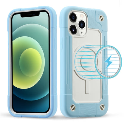 For iPhone 12 / 12 Pro Colorful Magsafe Magnetic Phone Case(Ice Blue) - iPhone 12 / 12 Pro Cases by buy2fix | Online Shopping UK | buy2fix