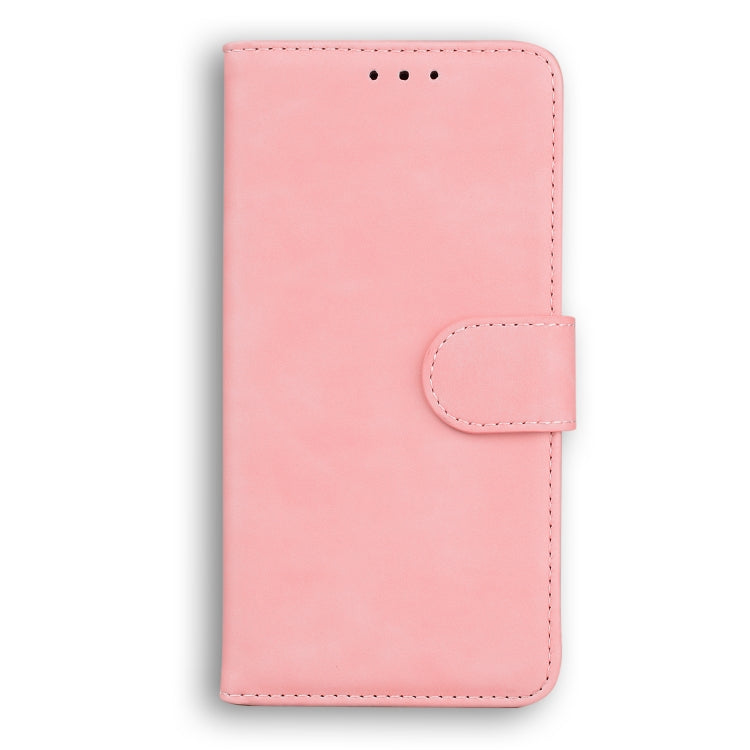 For Blackview A60 Skin Feel Pure Color Flip Leather Phone Case(Pink) - More Brand by buy2fix | Online Shopping UK | buy2fix