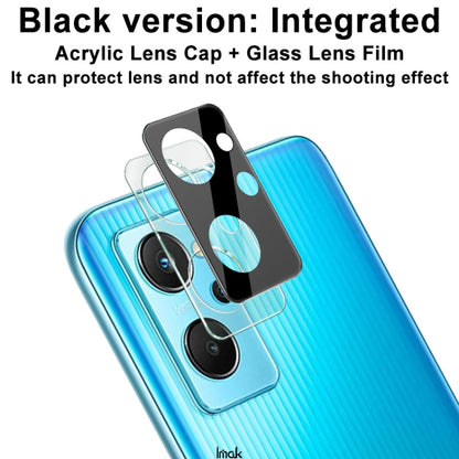 For OPPO Realme 9i Global imak Integrated Rear Camera Lens Tempered Glass Film with Lens Cap Black Version - For OPPO by imak | Online Shopping UK | buy2fix