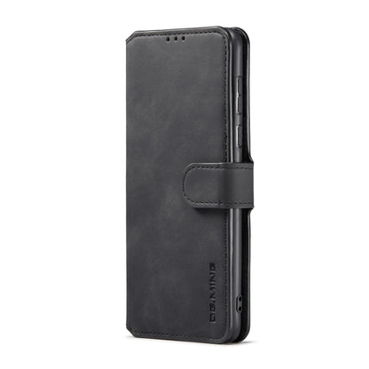 For Samsung Galaxy A73 5G DG.MING Retro Oil Edge Flip Leather Phone Case(Black) - Galaxy Phone Cases by DG.MING | Online Shopping UK | buy2fix