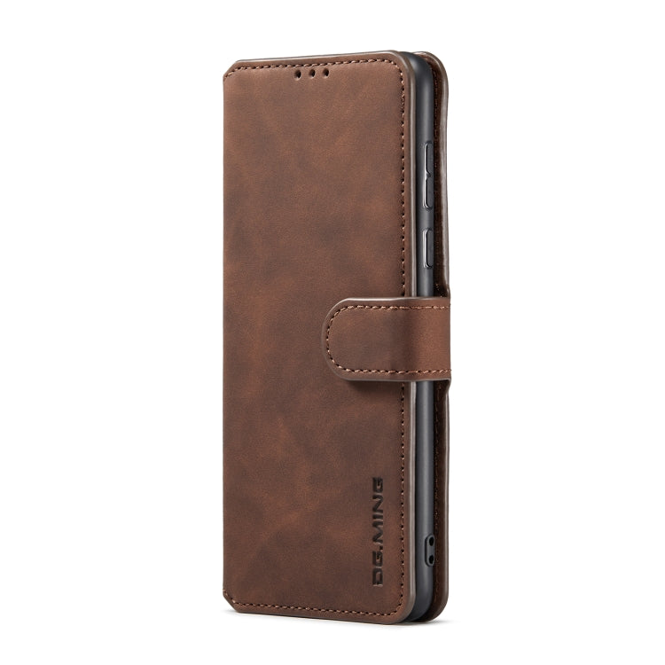 For Samsung Galaxy A73 5G DG.MING Retro Oil Edge Flip Leather Phone Case(Coffee) - Galaxy Phone Cases by DG.MING | Online Shopping UK | buy2fix