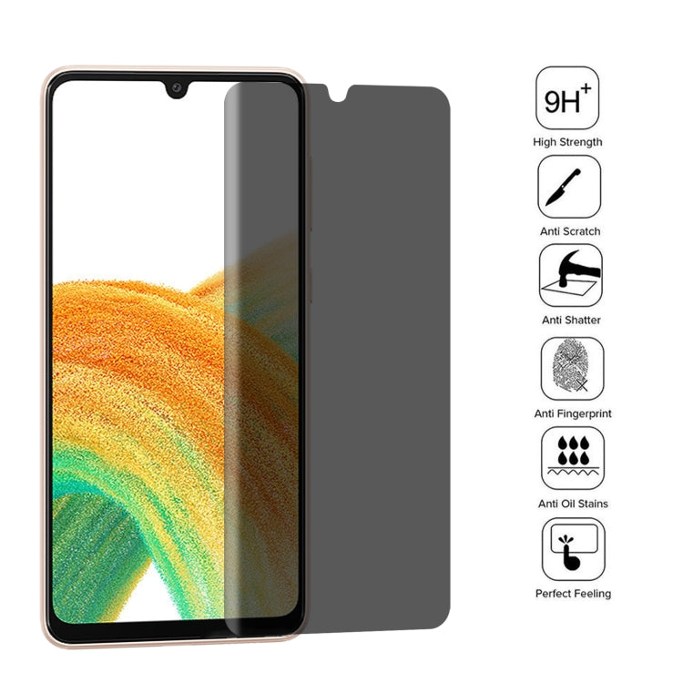 25 PCS Full Cover Anti-peeping Tempered Glass Film For Samsung Galaxy A33 5G - Galaxy Tempered Glass by buy2fix | Online Shopping UK | buy2fix