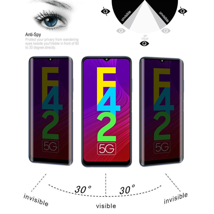 25 PCS Full Cover Anti-peeping Tempered Glass Film For Samsung Galaxy F42 5G - Galaxy Tempered Glass by buy2fix | Online Shopping UK | buy2fix