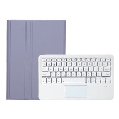 A610B-A Candy Color Bluetooth Keyboard Leather Case with Pen Slot & Touchpad For Samsung Galaxy Tab S6 Lite 10.4 inch SM-P610 / SM-P615(Purple) - Samsung Keyboard by buy2fix | Online Shopping UK | buy2fix