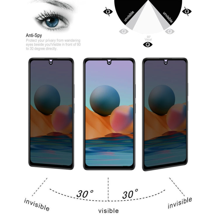 Full Cover Anti-peeping Tempered Glass Film For Xiaomi Redmi Note 10 Pro Max -  by buy2fix | Online Shopping UK | buy2fix