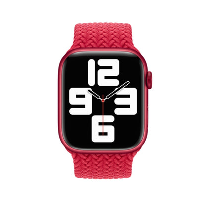 150mm Nylon Braided Watch Band For Apple Watch Ultra 49mm&Watch Ultra 2 49mm / Series 9&8&7 45mm / SE 3&SE 2&6&SE&5&4 44mm / 3&2&1 42mm (Red) - Watch Bands by buy2fix | Online Shopping UK | buy2fix