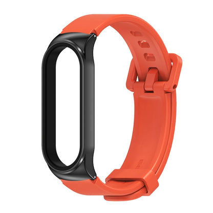 For Xiaomi Mi Band 3/4/5/6 Mijobs CS Silicone Waterproof Watch Band(Orange+Black) - Watch Bands by MIJOBS | Online Shopping UK | buy2fix