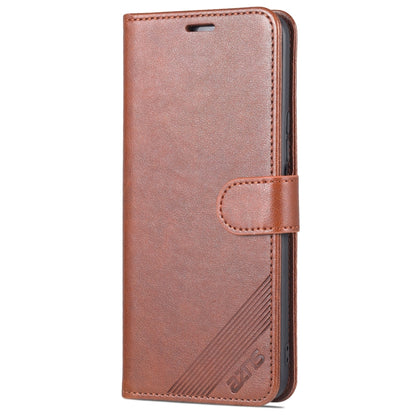 For Honor X8 / X30i AZNS Sheepskin Texture Flip Leather Phone Case(Brown) - Honor Cases by AZNS | Online Shopping UK | buy2fix