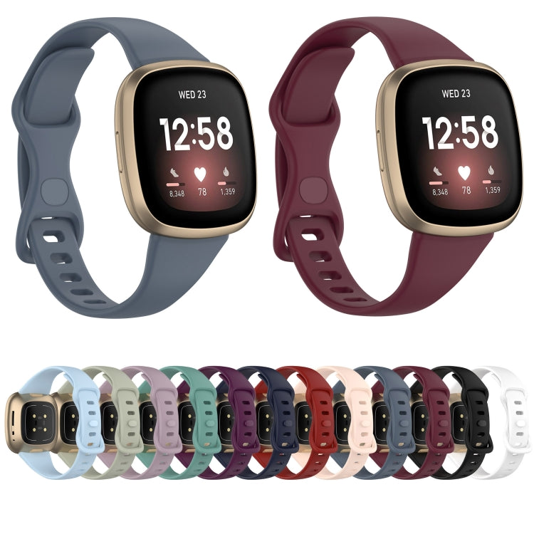 For Fitbit Versa 4 / Versa 3 / Sense Universal TPU Watch Band, Size:L(Dark Red) - Watch Bands by buy2fix | Online Shopping UK | buy2fix