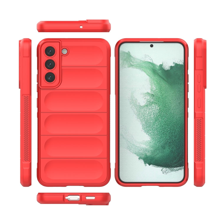 For Samsung Galaxy S22+ 5G Magic Shield TPU + Flannel Phone Case(Red) - Galaxy S22+ 5G Cases by buy2fix | Online Shopping UK | buy2fix