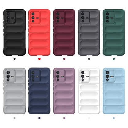 For vivo S12 Magic Shield TPU + Flannel Phone Case(Purple) - vivo Cases by buy2fix | Online Shopping UK | buy2fix