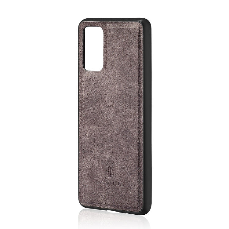 For Galaxy S20+ DG.MING Crazy Horse Texture Flip Detachable Magnetic Leather Case with Holder & Card Slots & Wallet(Grey) - Galaxy Phone Cases by DG.MING | Online Shopping UK | buy2fix