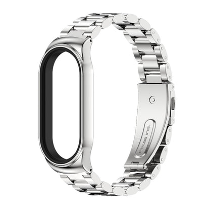 For Xiaomi Mi Band 7 / 7 NFC MIJOBS CS Three-Bead Metal Stainless Steel Watch Band(Silver) - Watch Bands by MIJOBS | Online Shopping UK | buy2fix