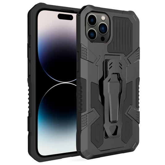 For iPhone 14 Pro Machine Armor Warrior PC + TPU Phone Case (Black) - iPhone 14 Pro Cases by buy2fix | Online Shopping UK | buy2fix