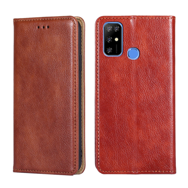 For DOOGEE X96 Pro Gloss Oil Solid Color Magnetic Leather Phone Case(Brown) - Doogee Cases by buy2fix | Online Shopping UK | buy2fix