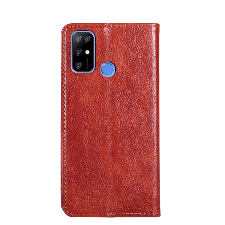 For DOOGEE X96 Pro Gloss Oil Solid Color Magnetic Leather Phone Case(Brown) - Doogee Cases by buy2fix | Online Shopping UK | buy2fix