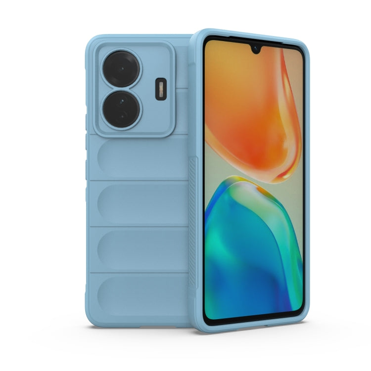 For vivo s15e Magic Shield TPU + Flannel Phone Case(Light Blue) - vivo Cases by buy2fix | Online Shopping UK | buy2fix