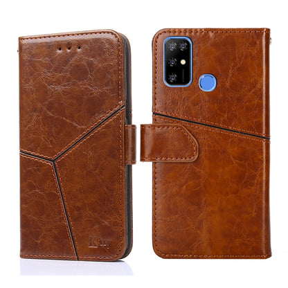 For Doogee X96 Pro Geometric Stitching Horizontal Flip Leather Phone Case(Light Brown) - Doogee Cases by buy2fix | Online Shopping UK | buy2fix