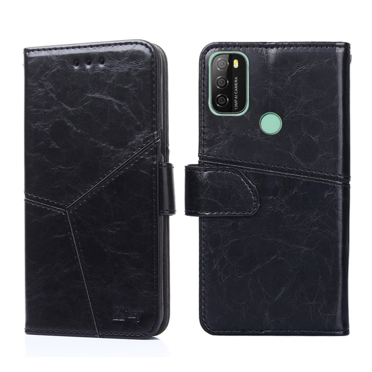 For Blackview A70 Geometric Stitching Horizontal Flip Leather Phone Case(Black) - More Brand by buy2fix | Online Shopping UK | buy2fix