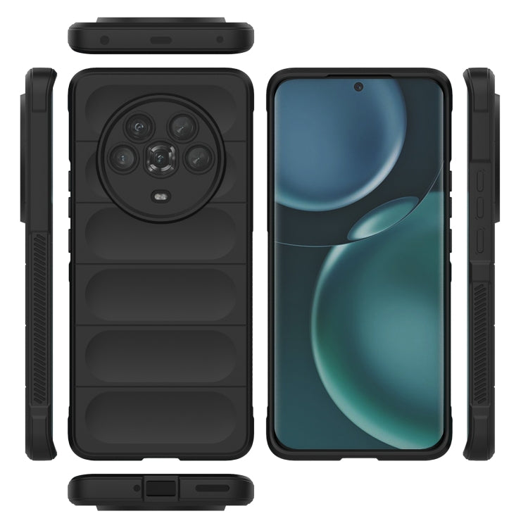 For Honor Magic4 Magic Shield TPU + Flannel Phone Case(Dark Blue) - Honor Cases by buy2fix | Online Shopping UK | buy2fix