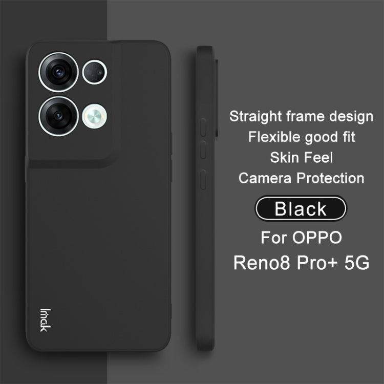 For OPPO Reno8 Pro+ 5G / Reno8 Pro 5G Global IMAK UC-4 Series Straight Edge TPU Soft Protective Case(Black) - OPPO Cases by imak | Online Shopping UK | buy2fix