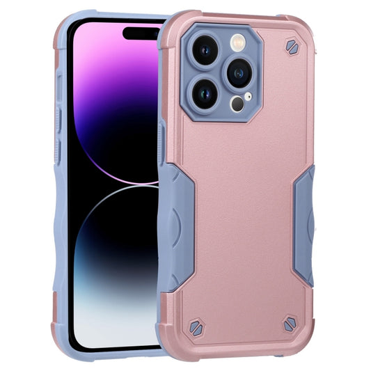 For iPhone 14 Pro Non-slip Shockproof Armor Phone Case(Rose Gold) - iPhone 14 Pro Cases by buy2fix | Online Shopping UK | buy2fix