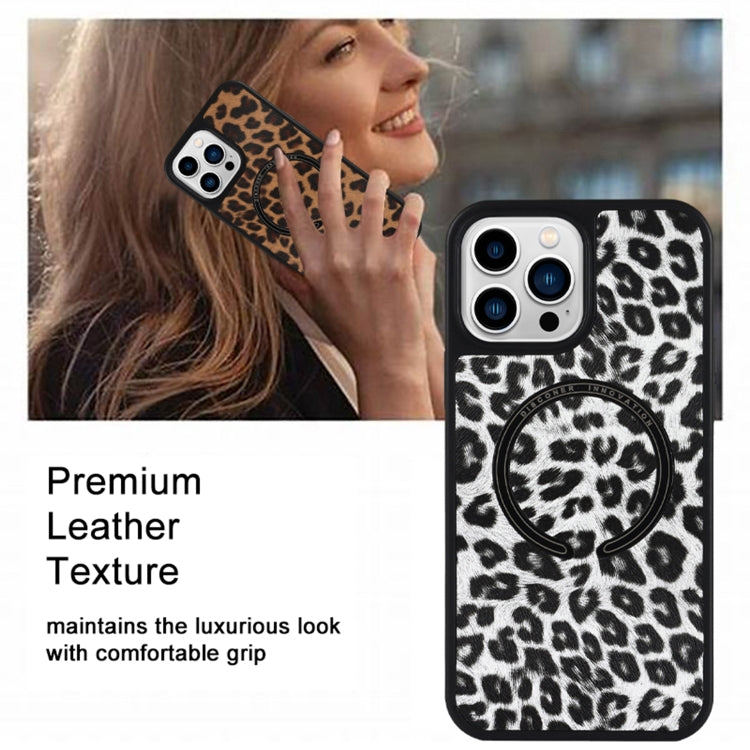 For iPhone 14 Pro Max Leather Texture MagSafe Magnetic Phone Case (Python Pattern) - iPhone 14 Pro Max Cases by buy2fix | Online Shopping UK | buy2fix