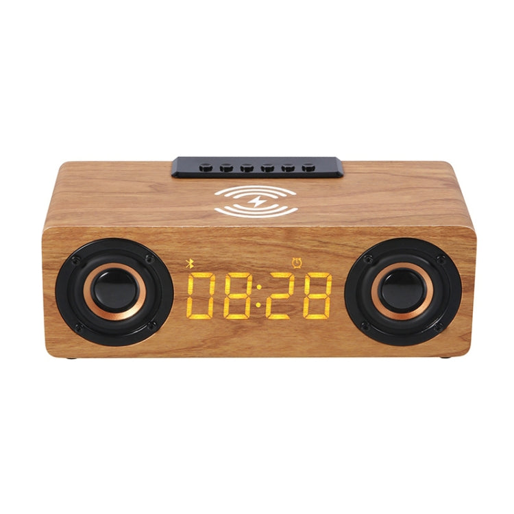 K1 Multifunctional Desktop Wooden Bluetooth Speaker Wireless Loudspeaker(Yellow) - Desktop Speaker by buy2fix | Online Shopping UK | buy2fix