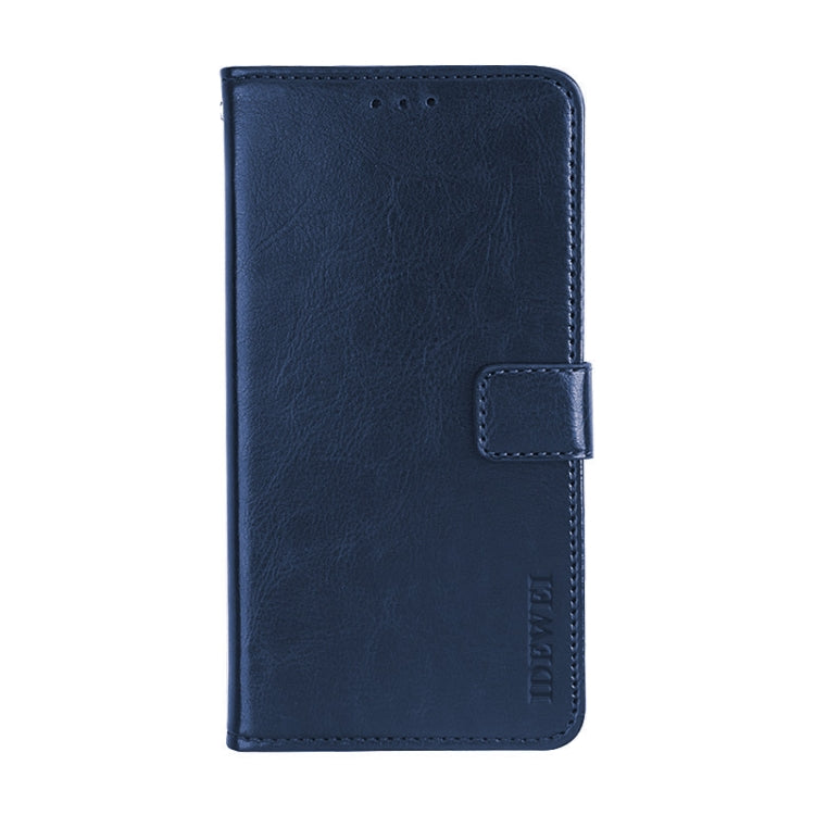 For Blackview BV9800 Pro idewei Crazy Horse Texture Horizontal Flip Leather Case with Holder & Card Slots & Wallet(Dark Blue) - More Brand by idewei | Online Shopping UK | buy2fix