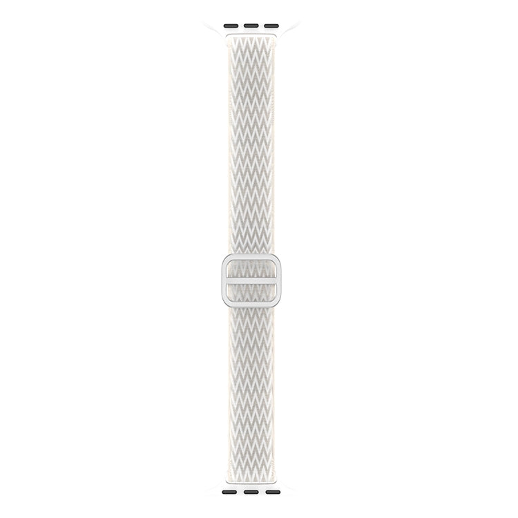 Wave Small Waist Nylon Watch Band For Apple Watch Ultra 49mm&Watch Ultra 2 49mm / Series 9&8&7 45mm / SE 3&SE 2&6&SE&5&4 44mm / 3&2&1 42mm(White) - Watch Bands by buy2fix | Online Shopping UK | buy2fix