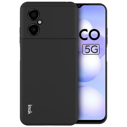 For Xiaomi Poco M4 5G IMAK UC-3 Series Shockproof Frosted TPU Phone Case(Black) - Xiaomi Cases by imak | Online Shopping UK | buy2fix