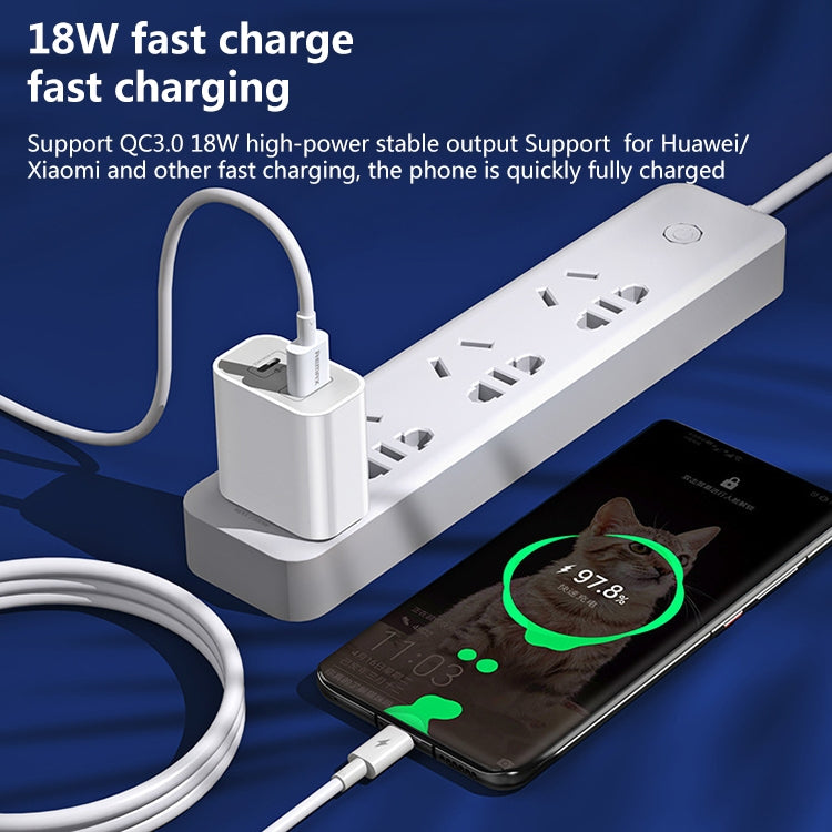 REMAX RP-U68 Speedy Series 20W USB+USB-C/Type-C Interface Fast Charger, Specification:US Plug(White) - USB Charger by REMAX | Online Shopping UK | buy2fix