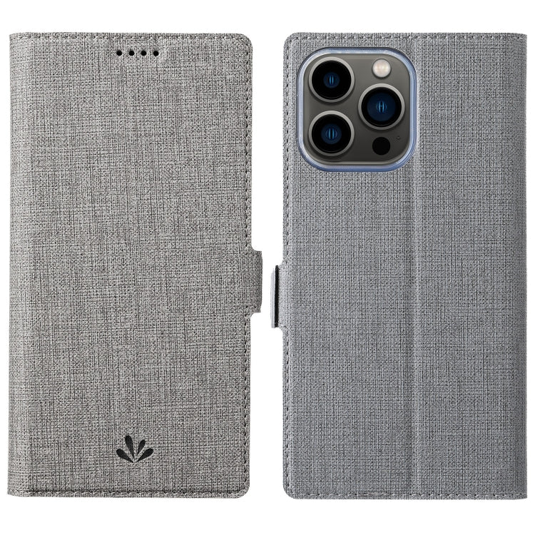 For iPhone 13 Pro ViLi K Series Dual-side Buckle Magsafe Leather Phone Case (Grey) - iPhone 13 Pro Cases by ViLi | Online Shopping UK | buy2fix