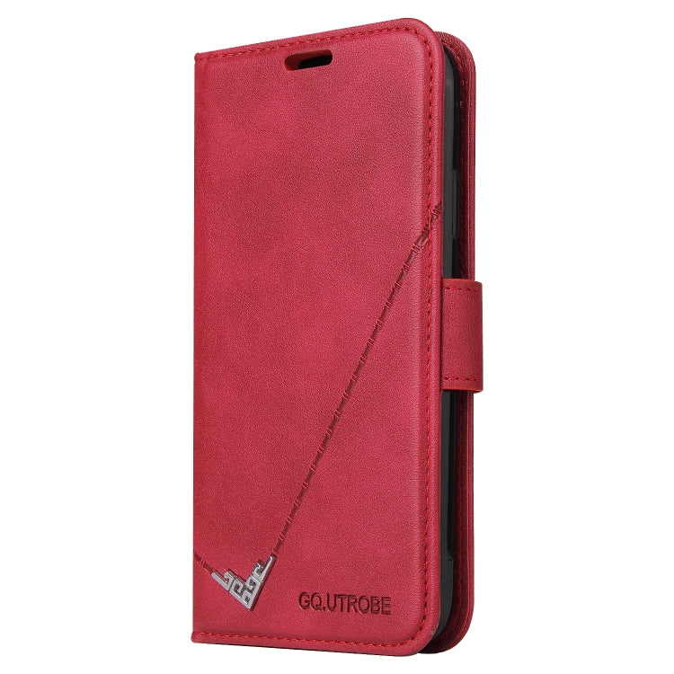 For Huawei Mate 40 Lite GQUTROBE Right Angle Leather Phone Case(Red) - Huawei Cases by GQUTROBE | Online Shopping UK | buy2fix