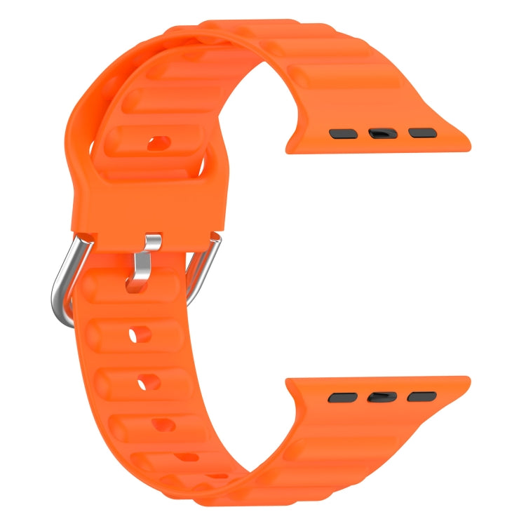 Ocean Ripple Watch Band For Apple Watch Series 8&7 45mm / SE 2&6&SE&5&4 44mm(Orange) - Watch Bands by buy2fix | Online Shopping UK | buy2fix