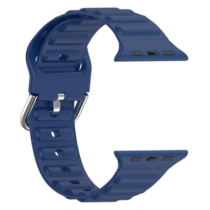 Ocean Ripple Watch Band For Apple Watch Series 8&7 41mm / SE 2&6&SE&5&4 40mm(Dark Blue) - Watch Bands by buy2fix | Online Shopping UK | buy2fix