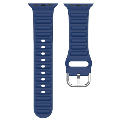 Ocean Ripple Watch Band For Apple Watch Series 8&7 41mm / SE 2&6&SE&5&4 40mm(Dark Blue) - Watch Bands by buy2fix | Online Shopping UK | buy2fix