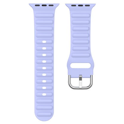 Ocean Ripple Watch Band For Apple Watch Series 8&7 41mm / SE 2&6&SE&5&4 40mm(Lilac) - Watch Bands by buy2fix | Online Shopping UK | buy2fix