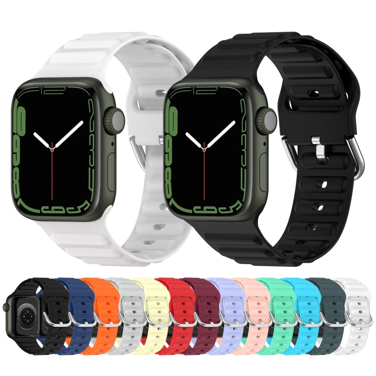 Ocean Ripple Watch Band For Apple Watch Series 8&7 41mm / SE 2&6&SE&5&4 40mm(Spearmint Green) - Watch Bands by buy2fix | Online Shopping UK | buy2fix