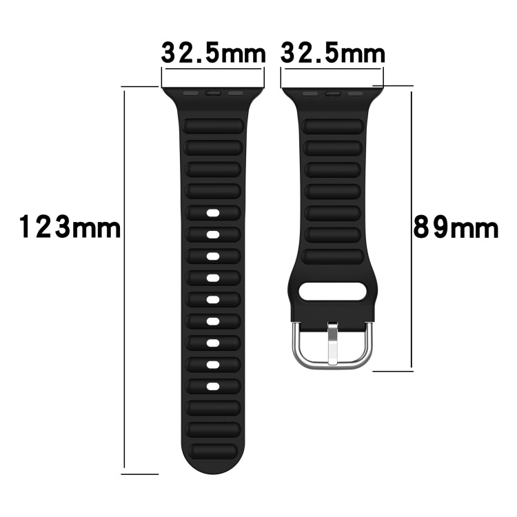 Ocean Ripple Watch Band For Apple Watch Series 8&7 41mm / SE 2&6&SE&5&4 40mm(Lilac) - Watch Bands by buy2fix | Online Shopping UK | buy2fix