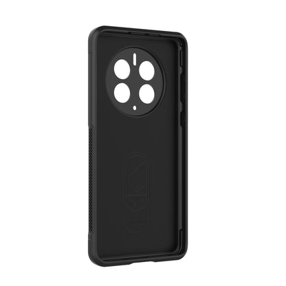 For Huawei Mate 50 Pro Magic Shield TPU + Flannel Phone Case(Grey) - Huawei Cases by buy2fix | Online Shopping UK | buy2fix