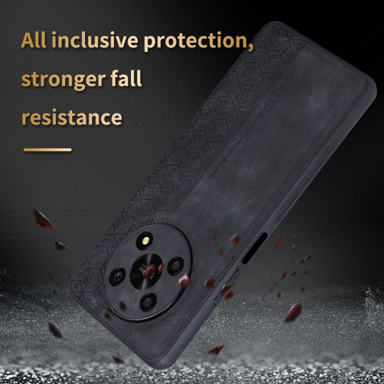 For Honor X30 / X9 AZNS 3D Embossed Skin Feel Phone Case(Black) - Honor Cases by AZNS | Online Shopping UK | buy2fix