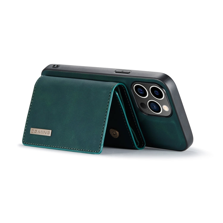 For iPhone 14 Pro Max DG.MING M1 Series 3-Fold Multi Card Wallet Leather Case(Green) - iPhone 14 Pro Max Cases by DG.MING | Online Shopping UK | buy2fix