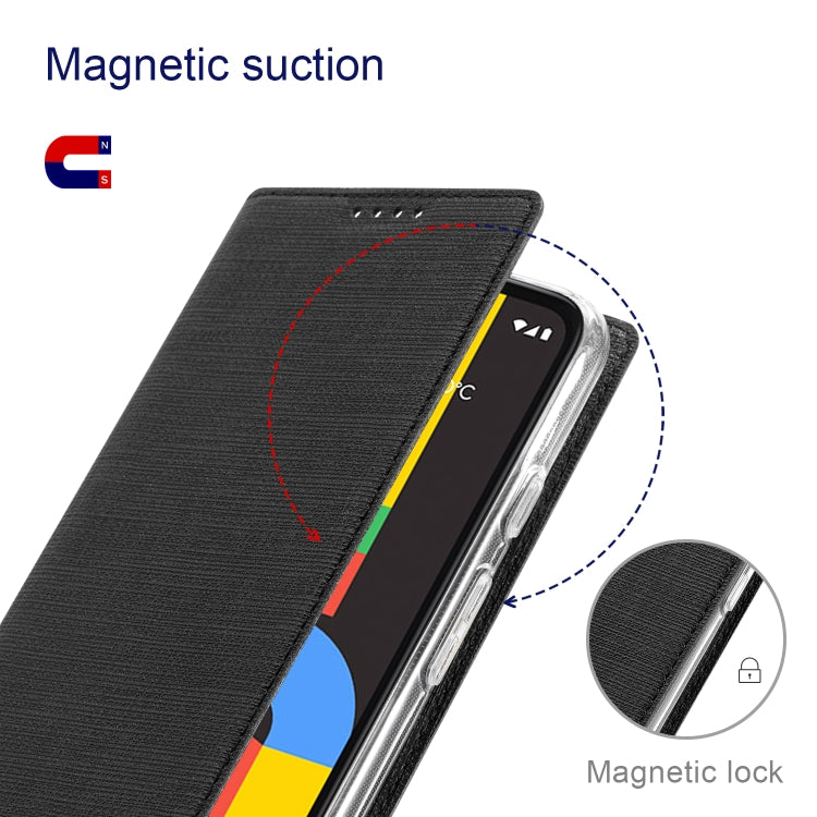 For Google Pixel 7 Pro ViLi DMX Series Shockproof Magnetic Leather Phone Case(Black) - Google Cases by ViLi | Online Shopping UK | buy2fix