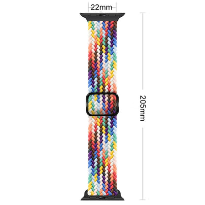 Buckle Nylon Braided Watch Band for Apple Watch Ultra 49mm&Watch Ultra 2 49mm / Series 9&8&7 45mm / SE 3&SE 2&6&SE&5&4 44mm / 3&2&1 42mm(Colorful) - Watch Bands by buy2fix | Online Shopping UK | buy2fix