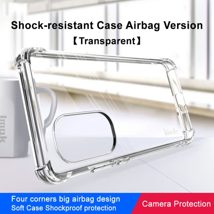 For Motorola Edge 2022 5G imak Shockproof Airbag TPU Phone Case(Transparent) - Motorola Cases by imak | Online Shopping UK | buy2fix